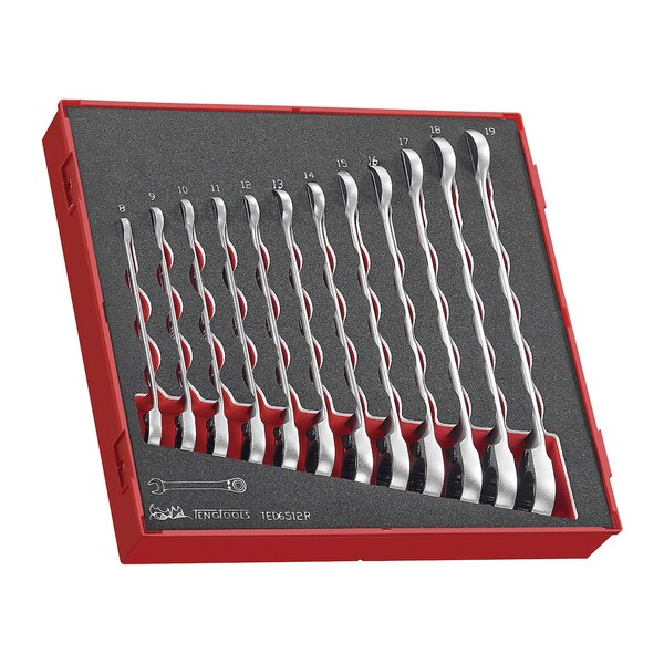 TED6512R - 12 Piece Ratchet Wrench Set in EVA Tray